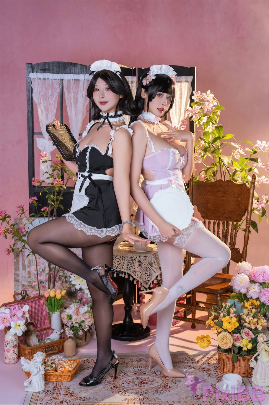 Cosplayer Nai tide chan nice Yunxixi Yunx1x1 Milk peach samurai flower ceremony PixiBB.COM 027
