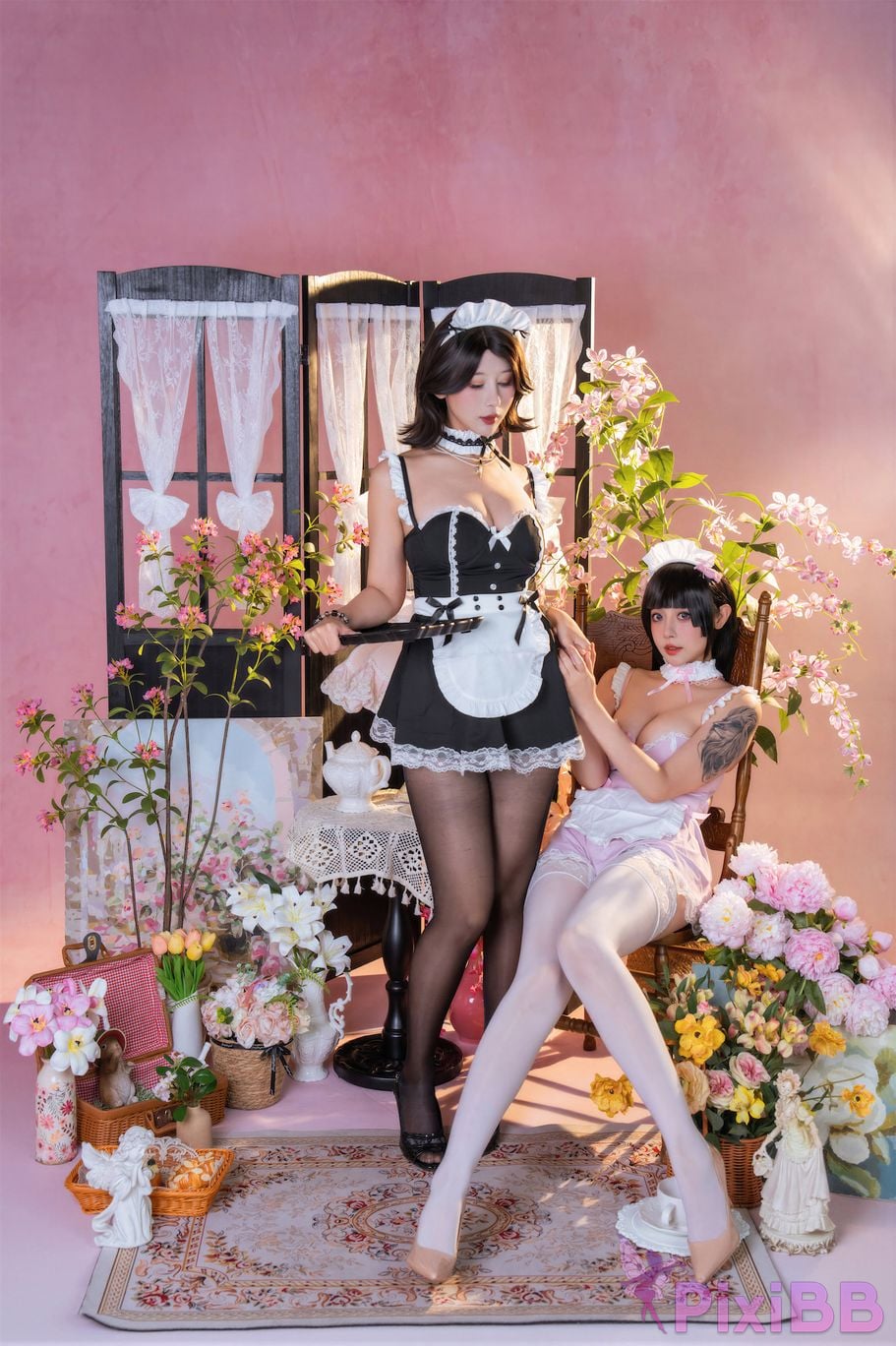 Cosplayer Nai tide chan nice Yunxixi Yunx1x1 Milk peach samurai flower ceremony PixiBB.COM 054
