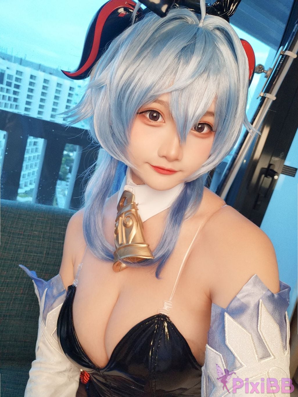 Cosplayer Xiaoyukiko small fish Bunny Ganyu PixiBB.COM 005
