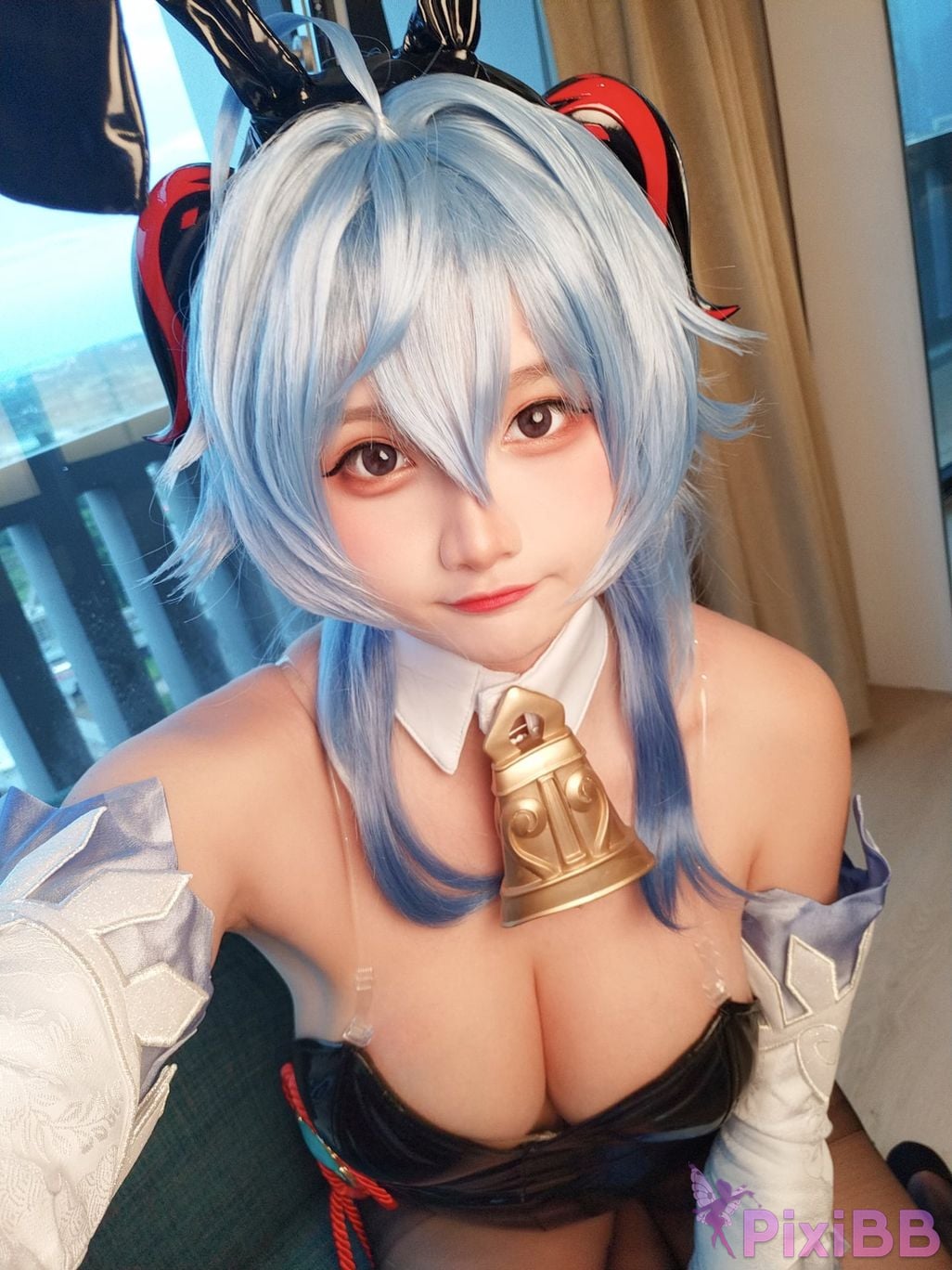 Cosplayer Xiaoyukiko small fish Bunny Ganyu PixiBB.COM 012