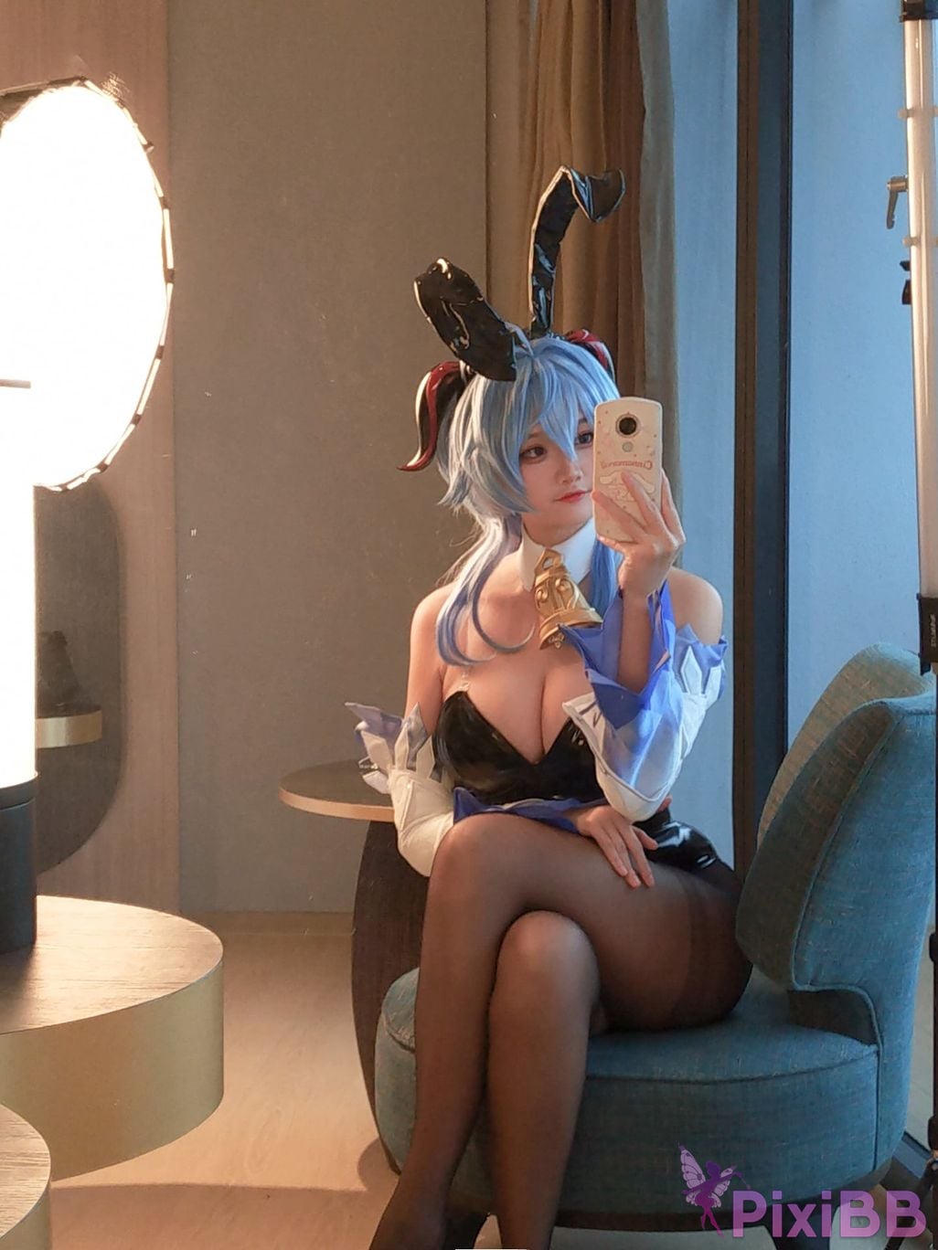 Cosplayer Xiaoyukiko small fish Bunny Ganyu PixiBB.COM 021
