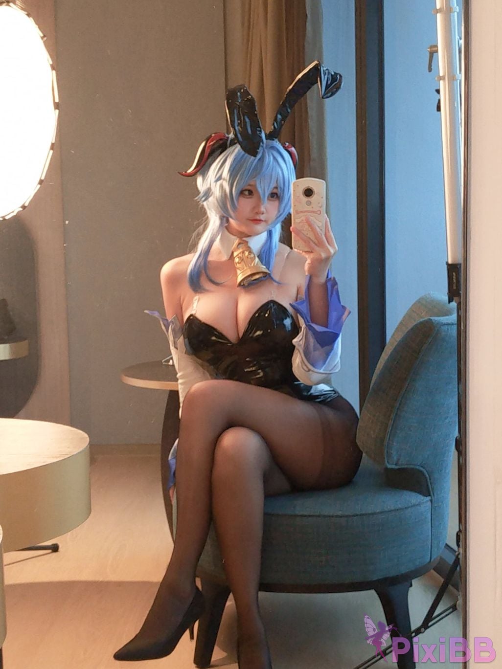 Cosplayer Xiaoyukiko small fish Bunny Ganyu PixiBB.COM 022