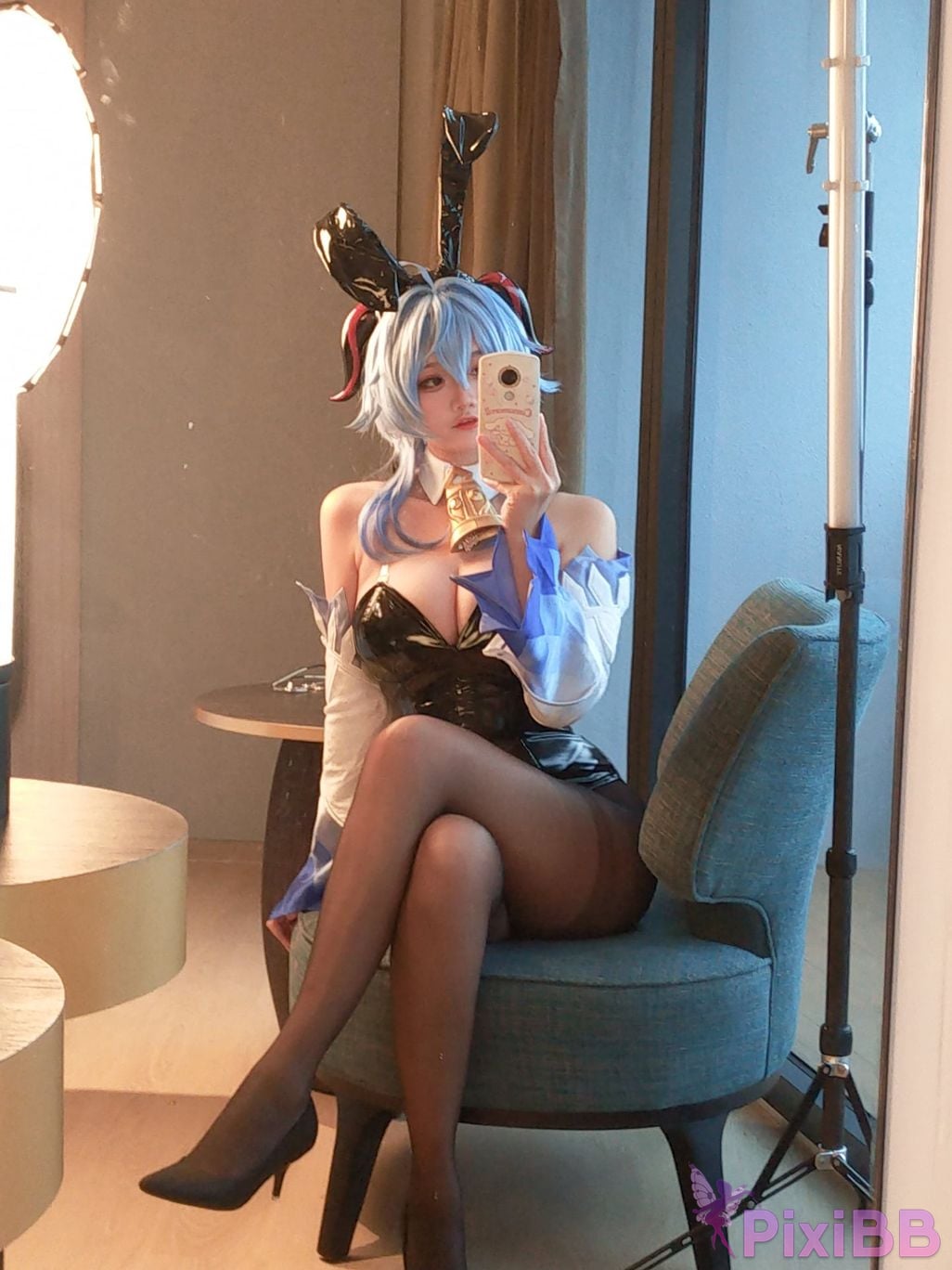 Cosplayer Xiaoyukiko small fish Bunny Ganyu PixiBB.COM 023