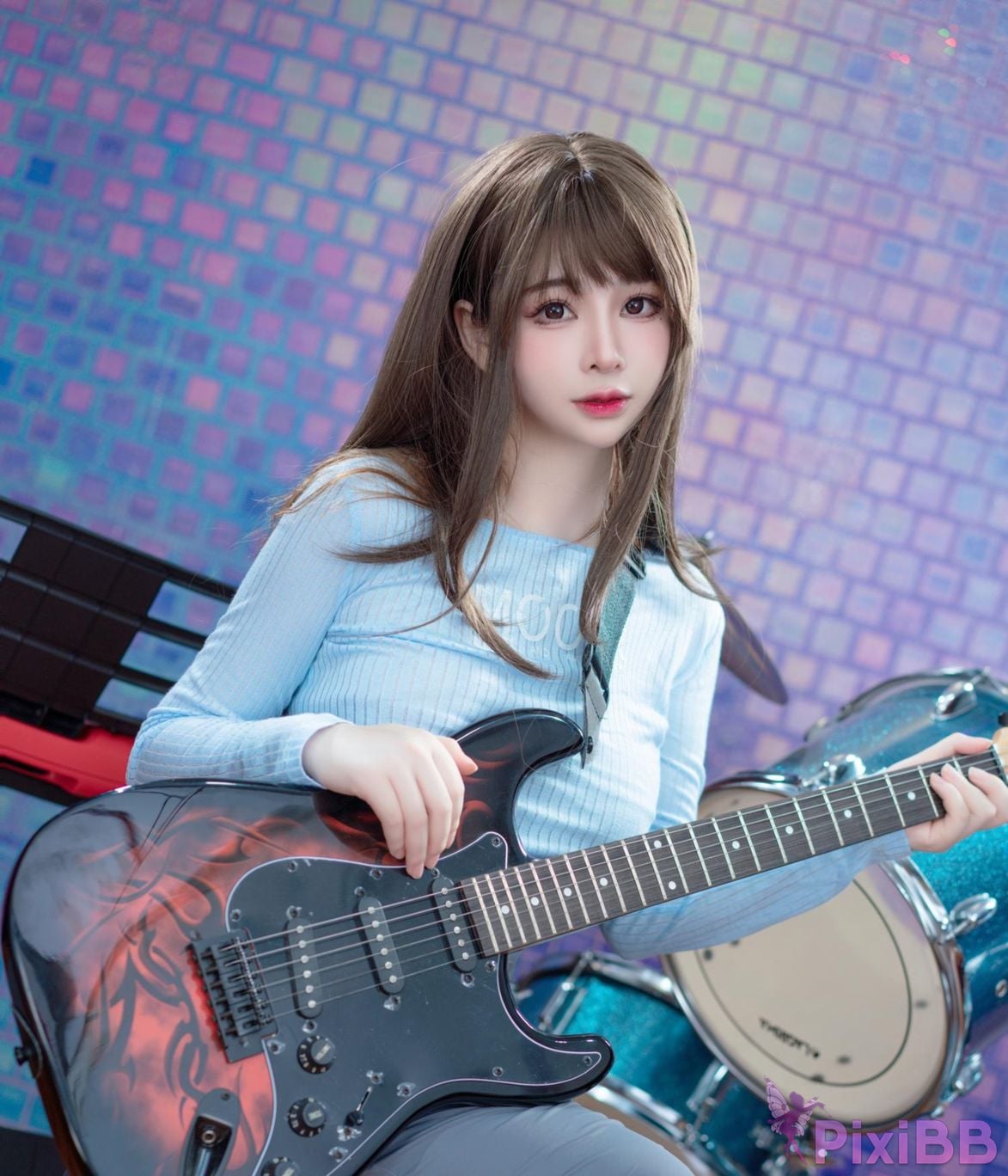Cosplayer fork baby guitar sister PixiBB.COM 008