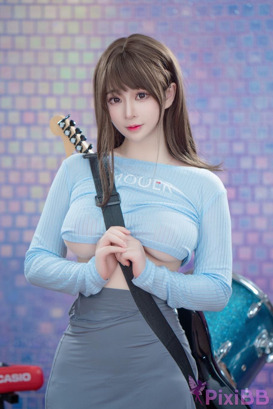 Cosplayer fork baby guitar sister PixiBB.COM 013