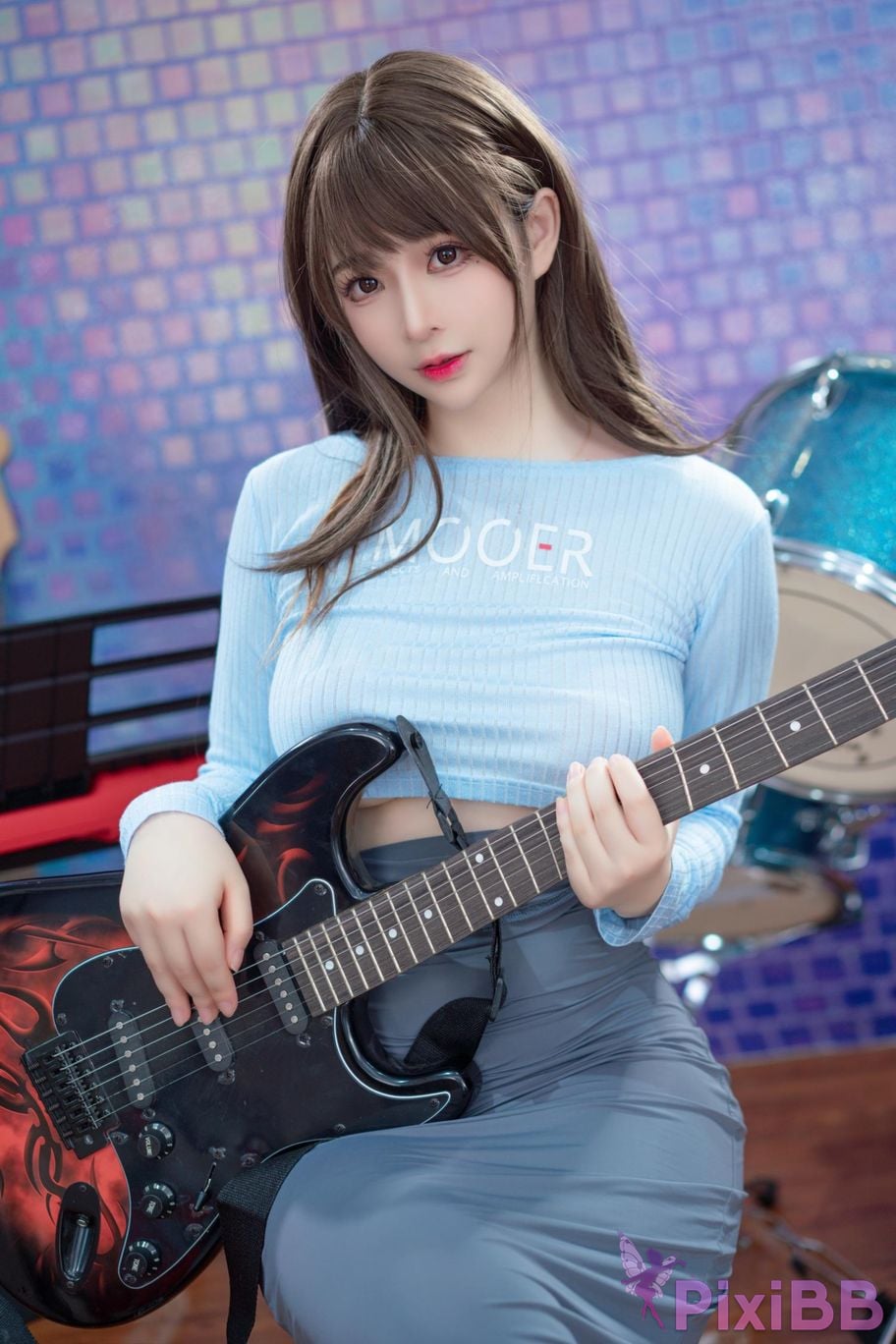 Cosplayer fork baby guitar sister PixiBB.COM 022