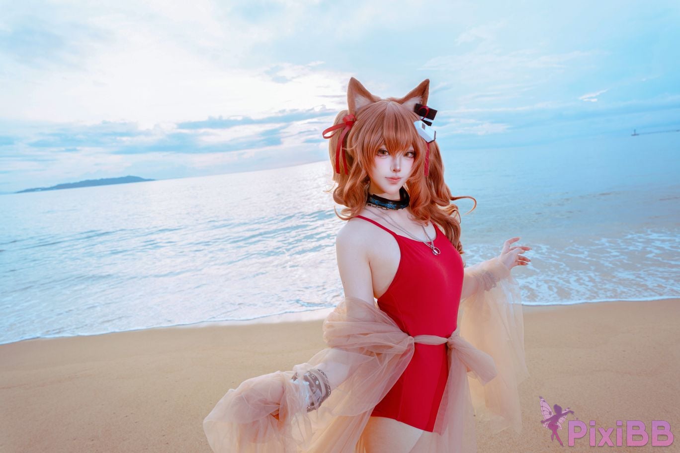 Cosplayer Tsuki Yueyin angelina swimsuit PixiBB.COM 005