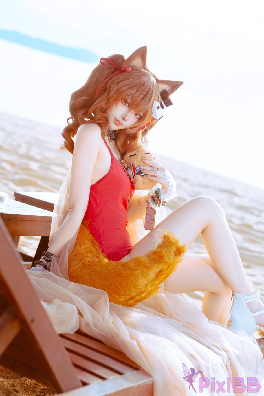 Cosplayer Tsuki Yueyin angelina swimsuit PixiBB.COM 006