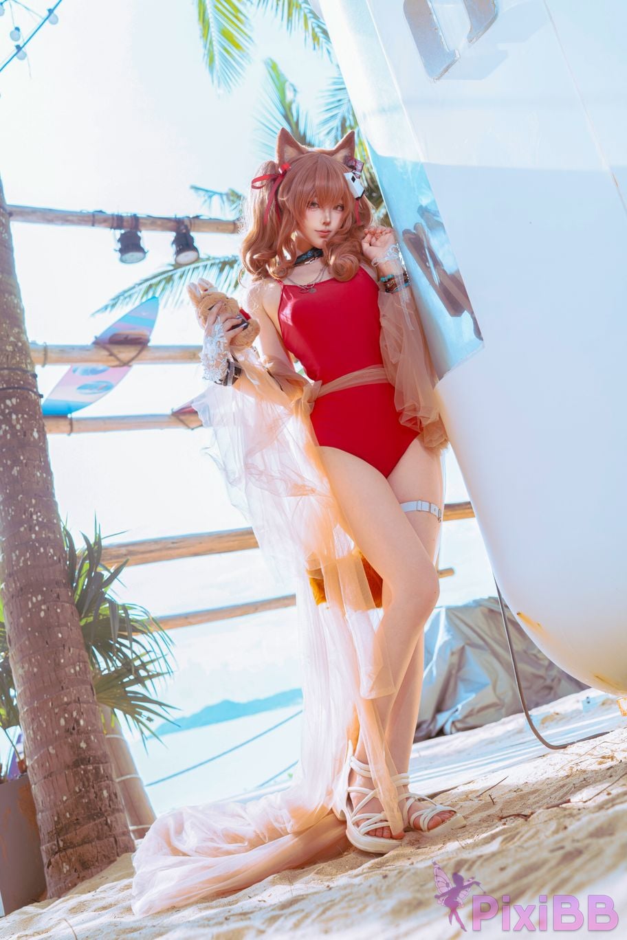 Cosplayer Tsuki Yueyin angelina swimsuit PixiBB.COM 007