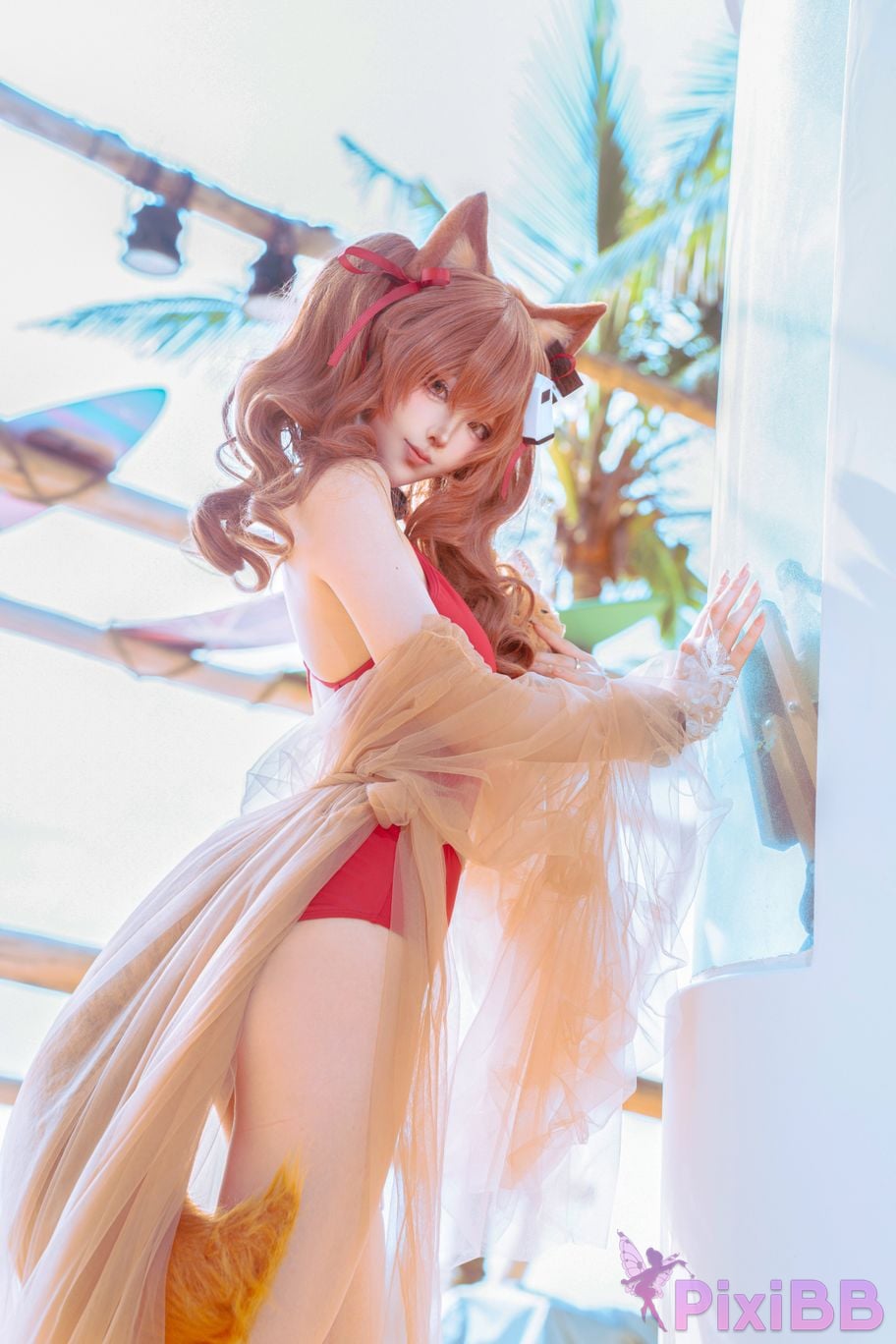 Cosplayer Tsuki Yueyin angelina swimsuit PixiBB.COM 008