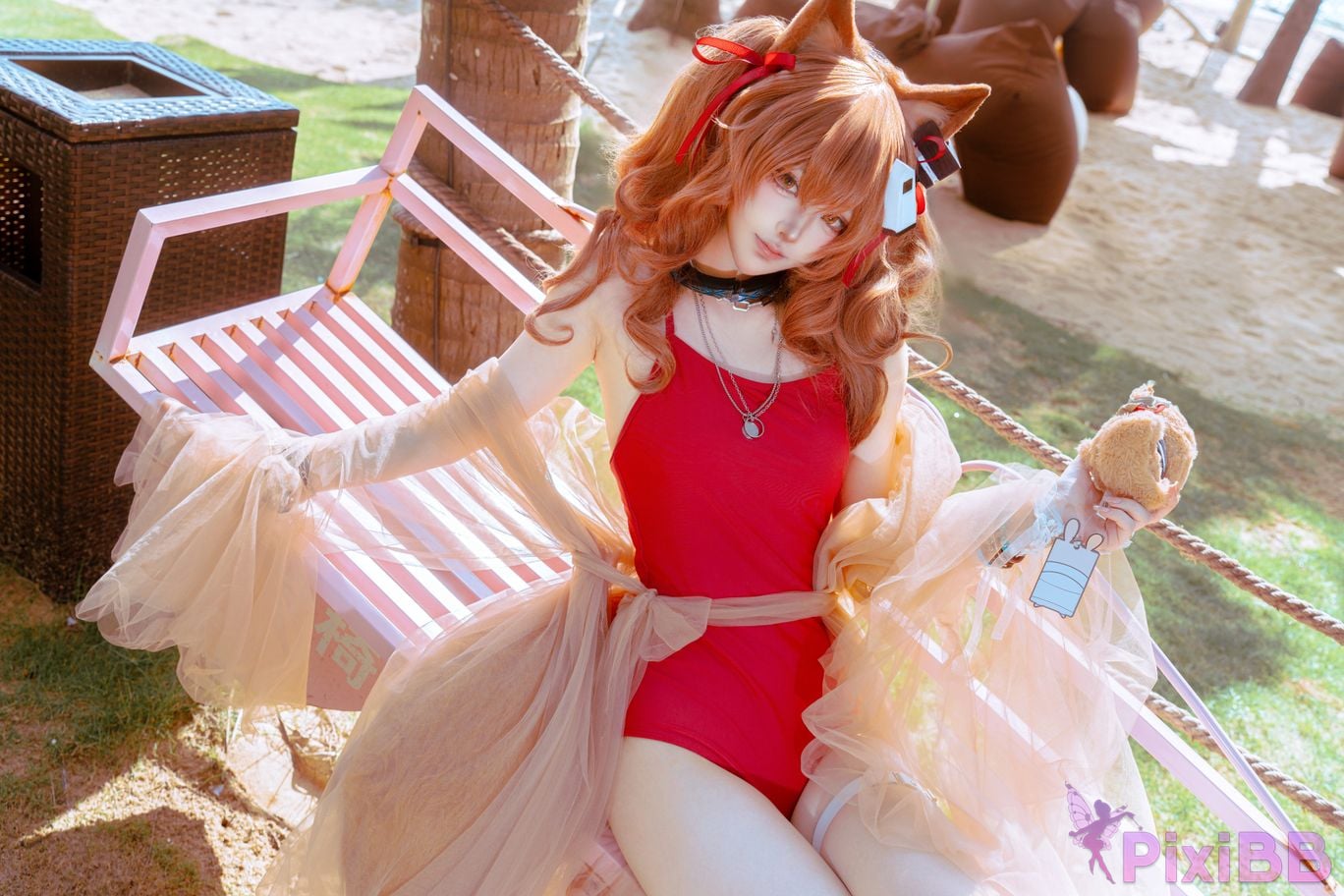 Cosplayer Tsuki Yueyin angelina swimsuit PixiBB.COM 009