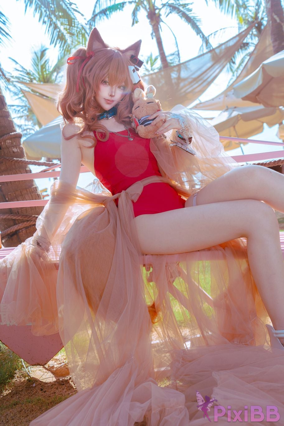 Cosplayer Tsuki Yueyin angelina swimsuit PixiBB.COM 010
