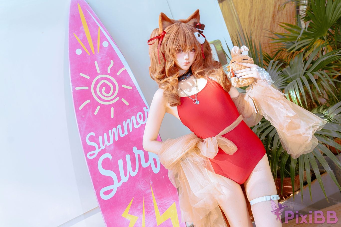 Cosplayer Tsuki Yueyin angelina swimsuit PixiBB.COM 011