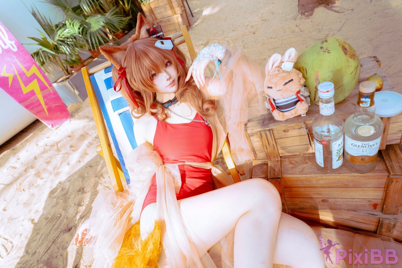 Cosplayer Tsuki Yueyin angelina swimsuit PixiBB.COM 012