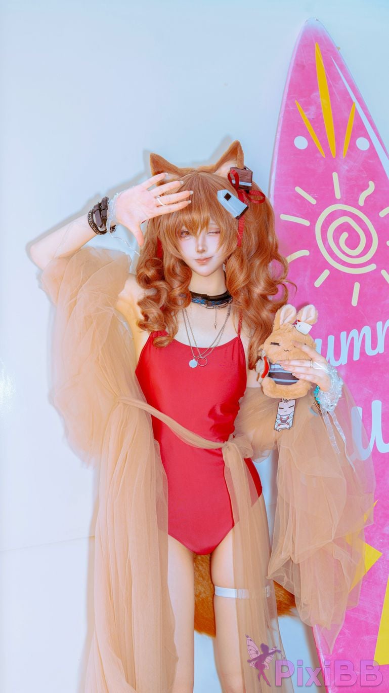 Cosplayer Tsuki Yueyin angelina swimsuit PixiBB.COM 013