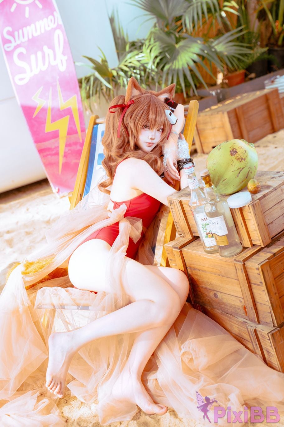 Cosplayer Tsuki Yueyin angelina swimsuit PixiBB.COM 014