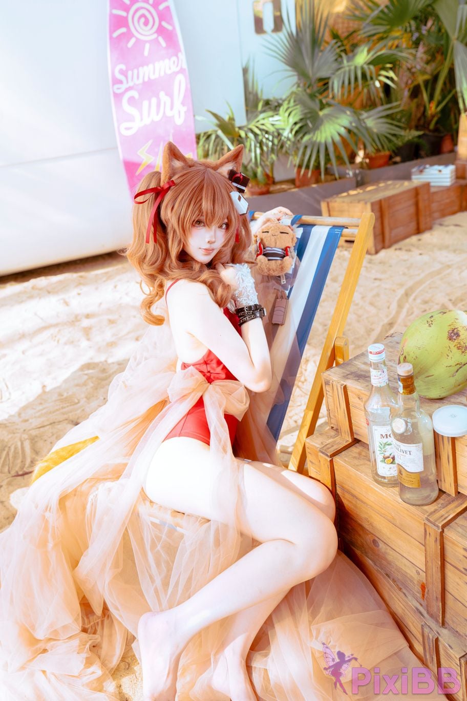 Cosplayer Tsuki Yueyin angelina swimsuit PixiBB.COM 016