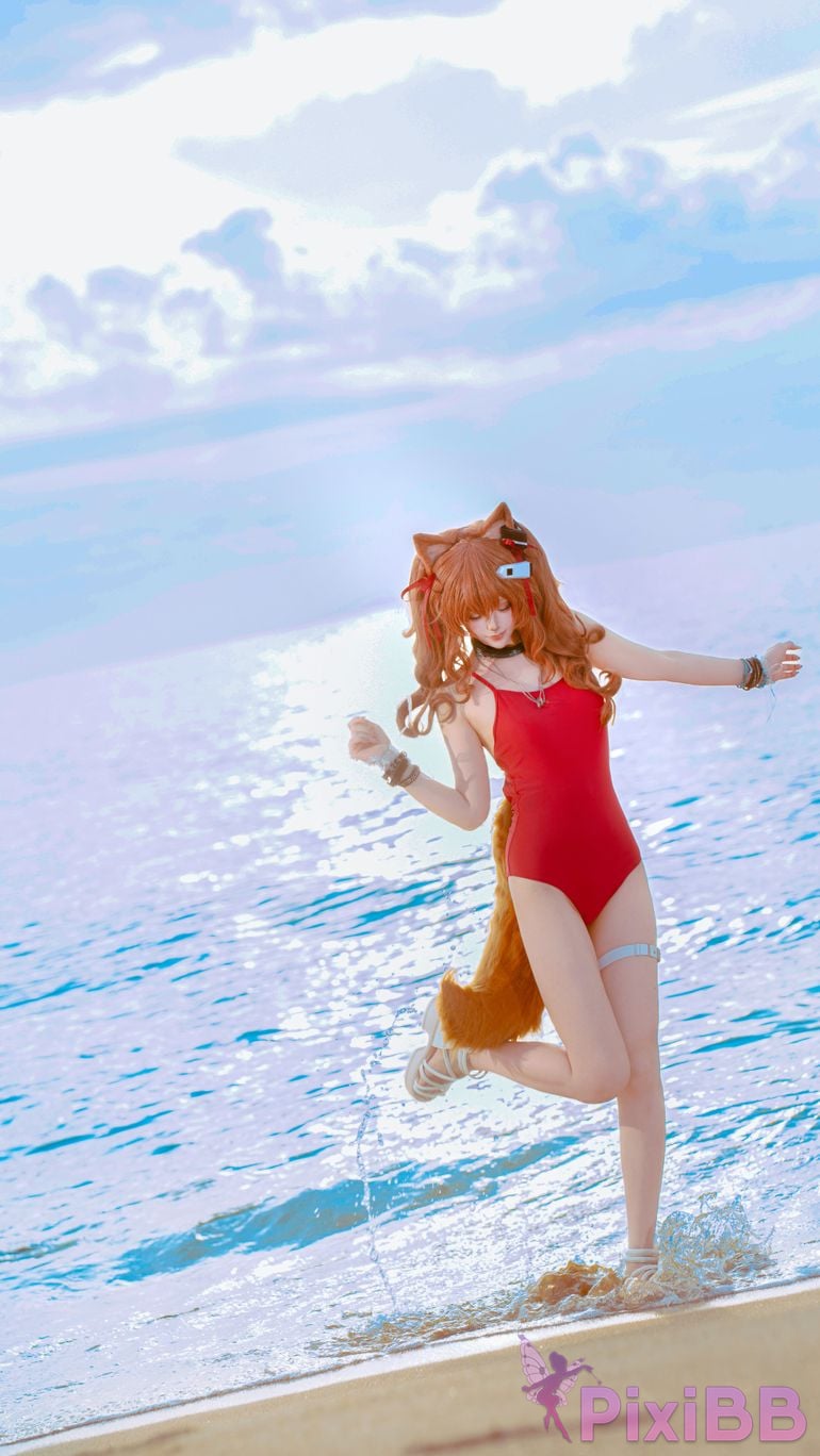 Cosplayer Tsuki Yueyin angelina swimsuit PixiBB.COM 018