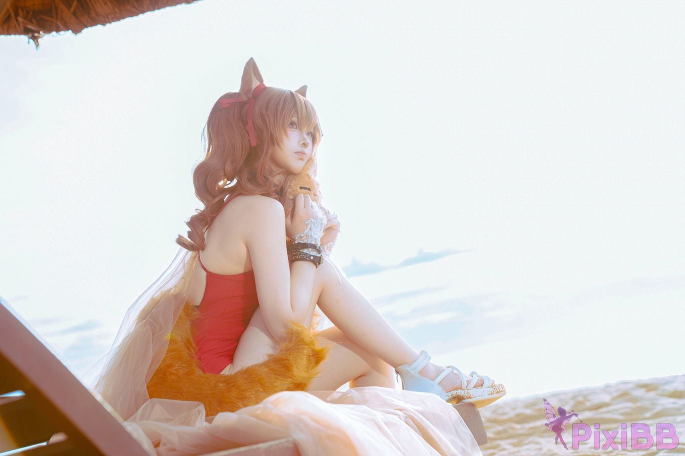 Cosplayer Tsuki Yueyin angelina swimsuit PixiBB.COM 021