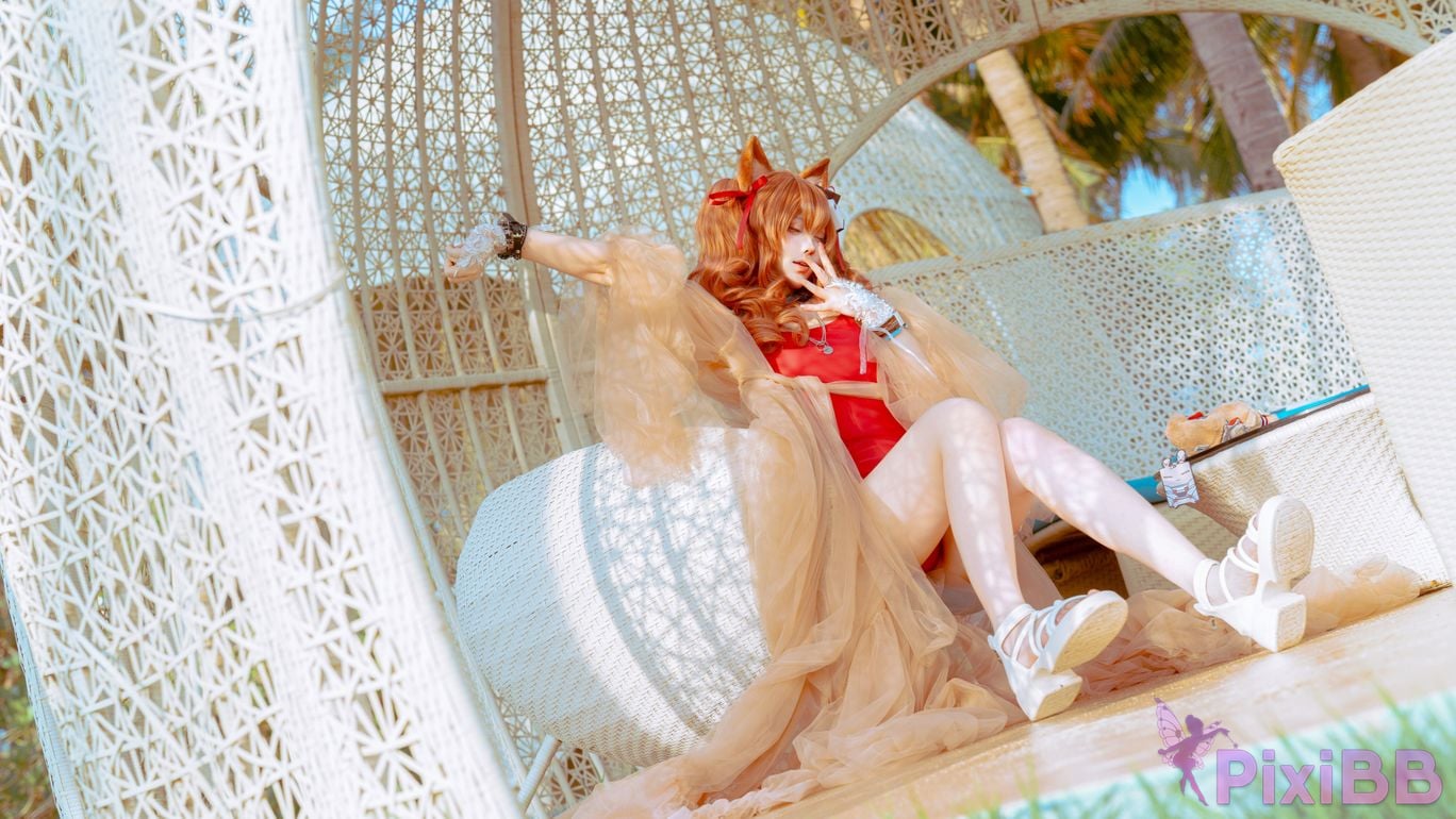 Cosplayer Tsuki Yueyin angelina swimsuit PixiBB.COM 026