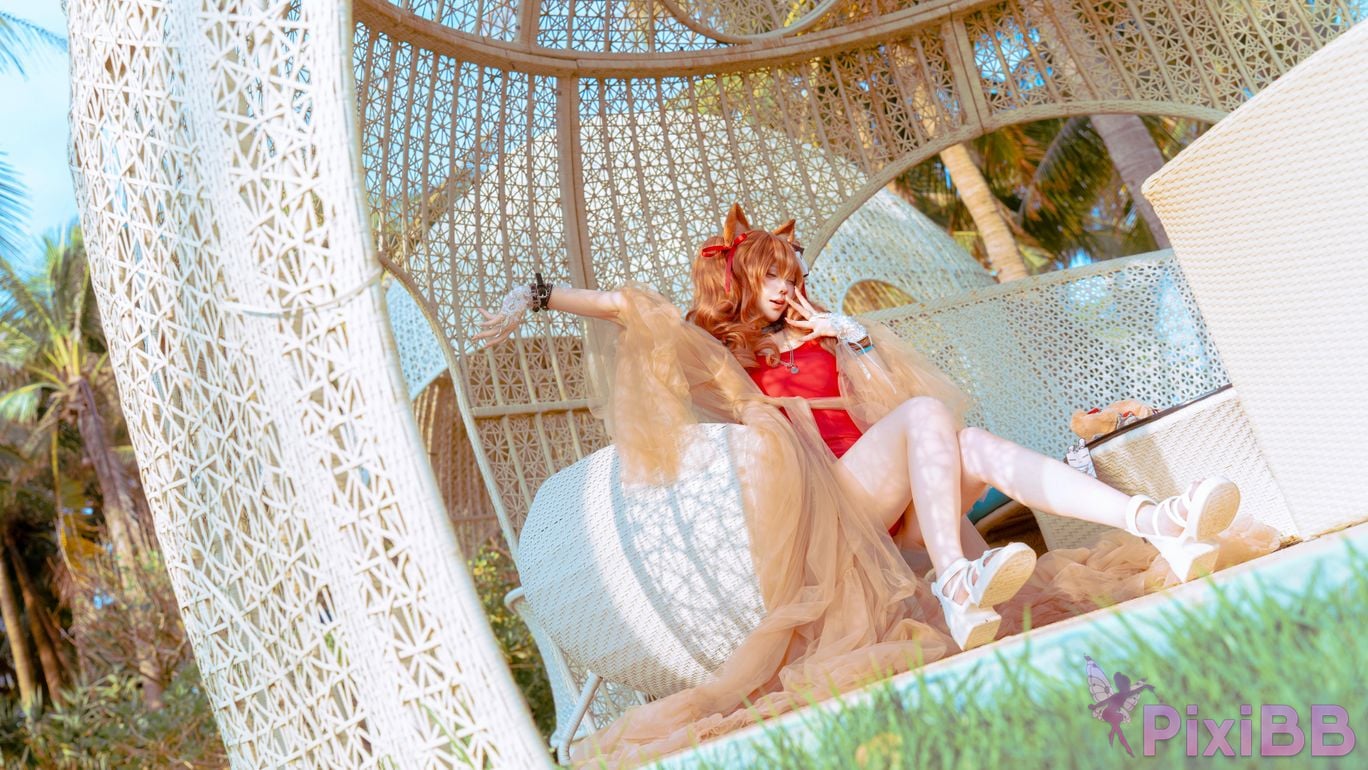 Cosplayer Tsuki Yueyin angelina swimsuit PixiBB.COM 027