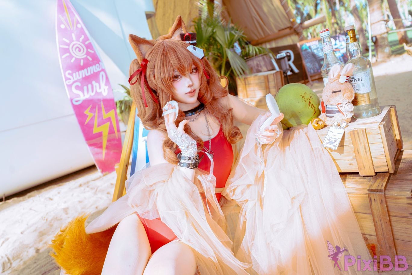Cosplayer Tsuki Yueyin angelina swimsuit PixiBB.COM 028