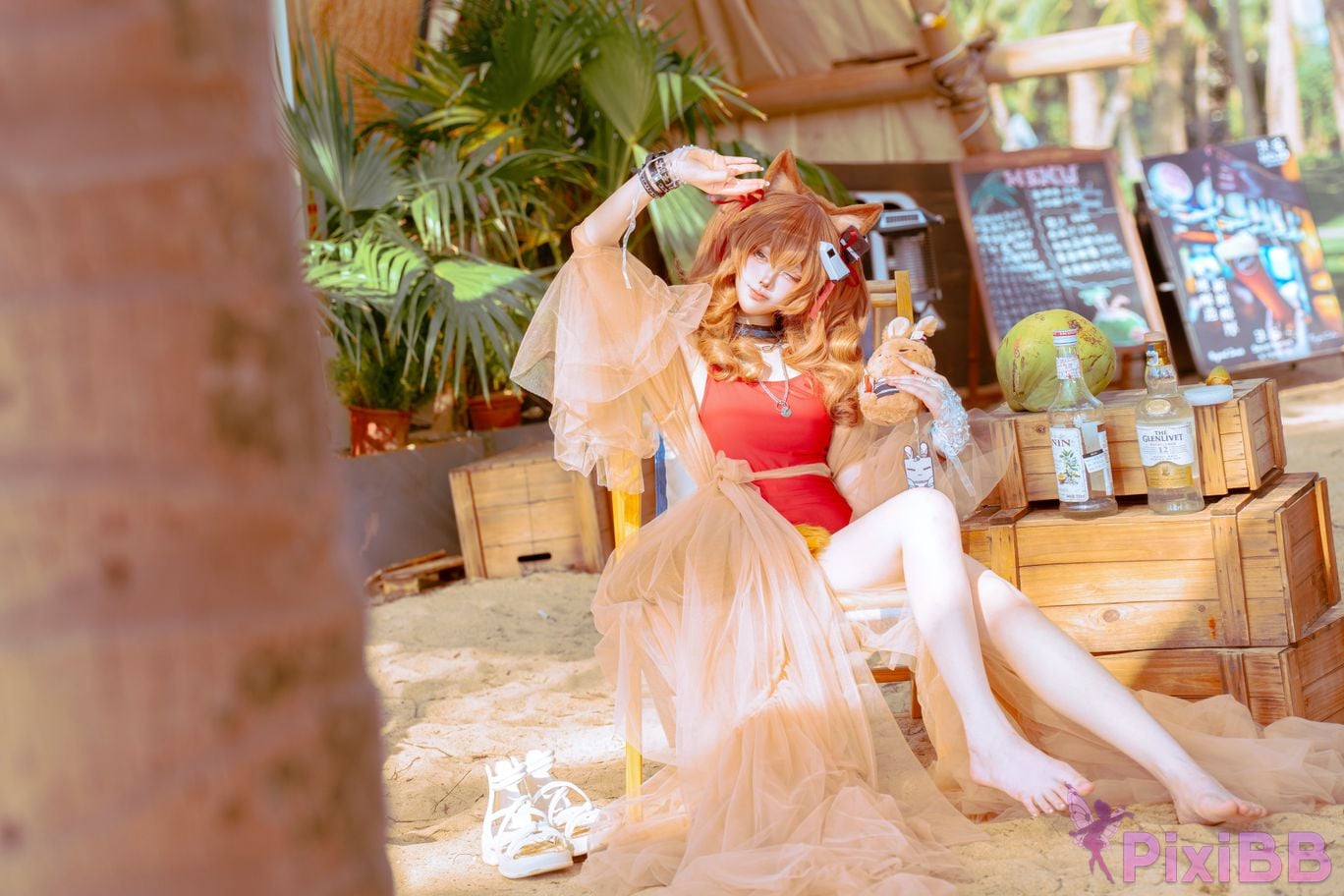 Cosplayer Tsuki Yueyin angelina swimsuit PixiBB.COM 030