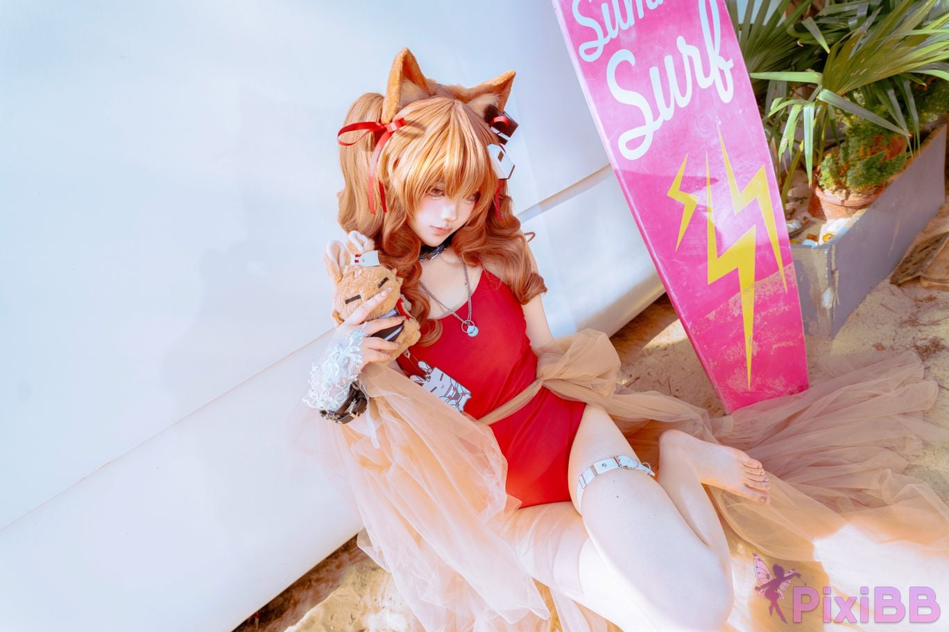 Cosplayer Tsuki Yueyin angelina swimsuit PixiBB.COM 031