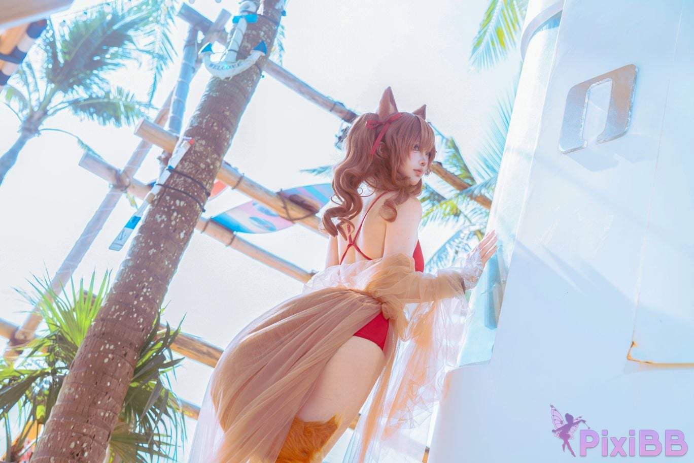 Cosplayer Tsuki Yueyin angelina swimsuit PixiBB.COM 033