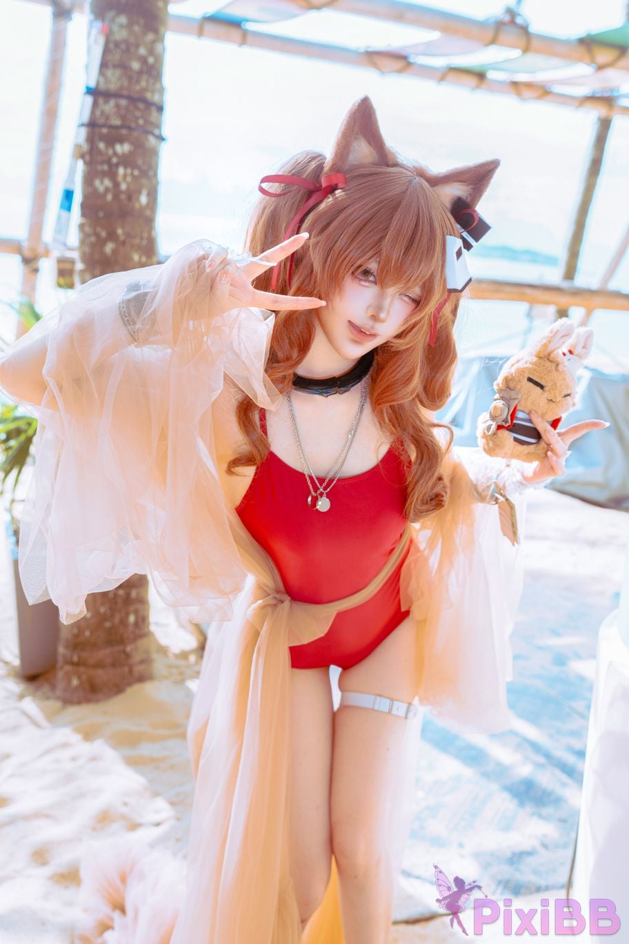 Cosplayer Tsuki Yueyin angelina swimsuit PixiBB.COM 035