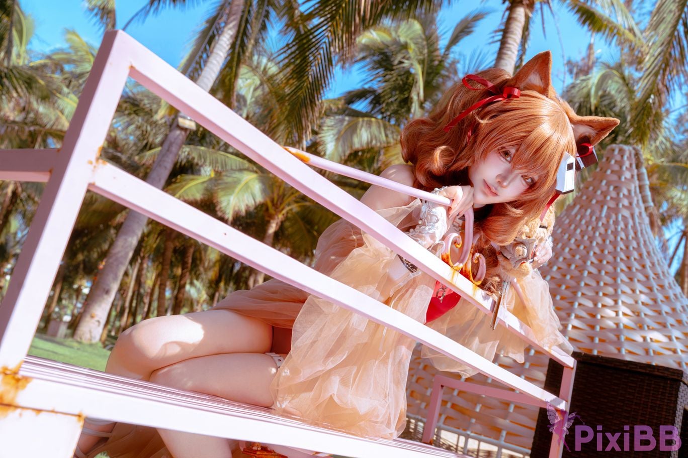 Cosplayer Tsuki Yueyin angelina swimsuit PixiBB.COM 036