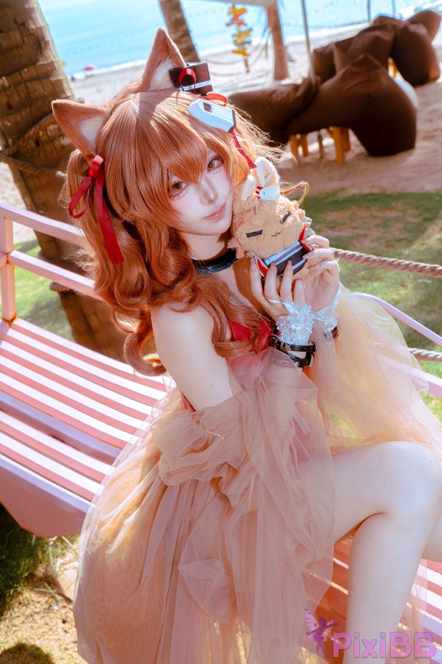 Cosplayer Tsuki Yueyin angelina swimsuit PixiBB.COM 037