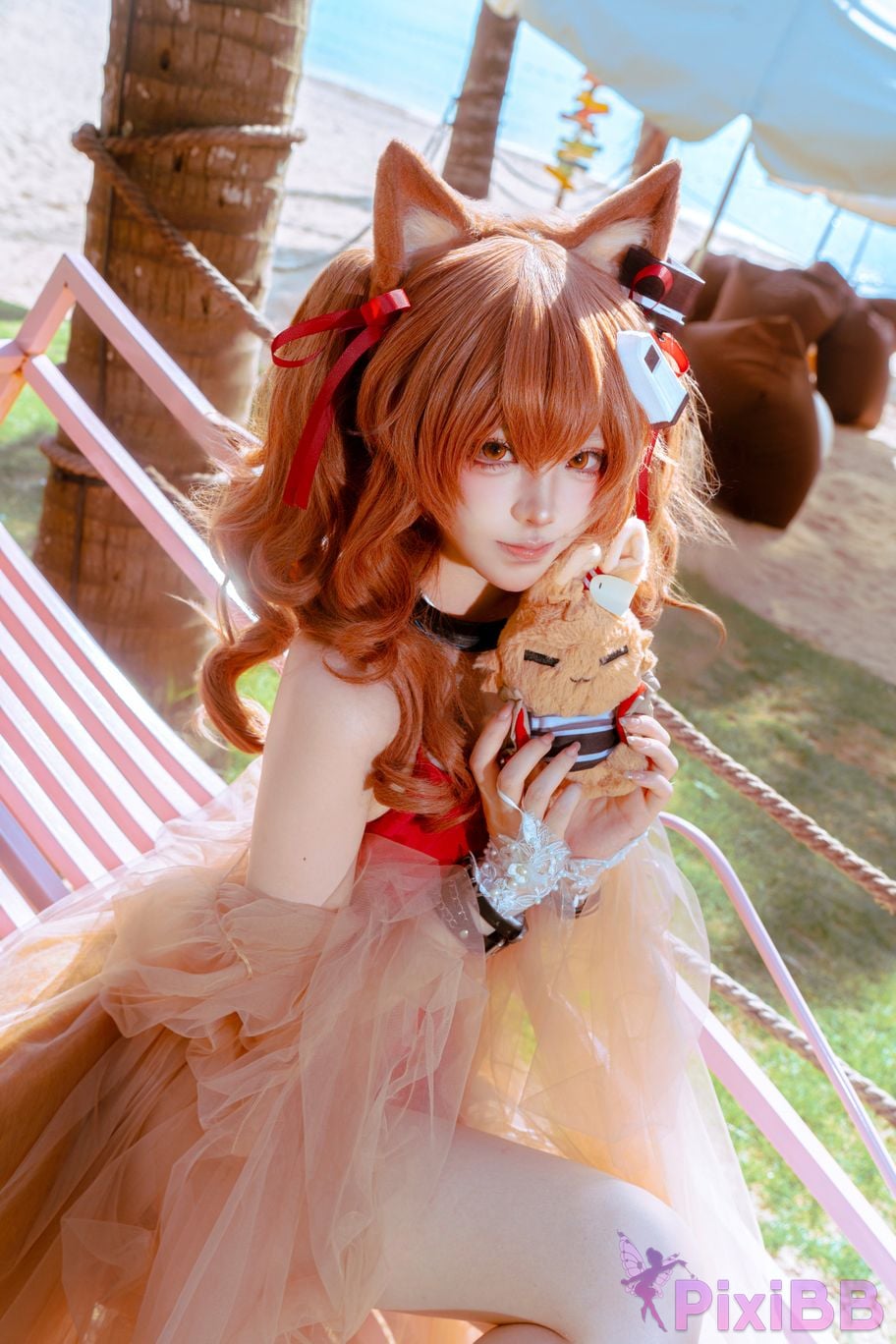 Cosplayer Tsuki Yueyin angelina swimsuit PixiBB.COM 038