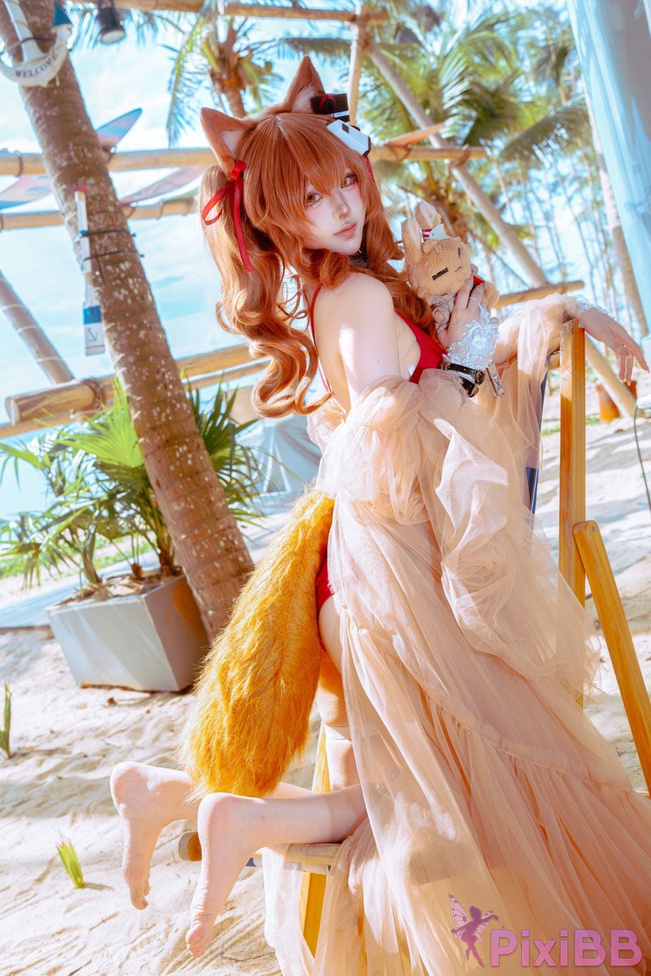 Cosplayer Tsuki Yueyin angelina swimsuit PixiBB.COM 040