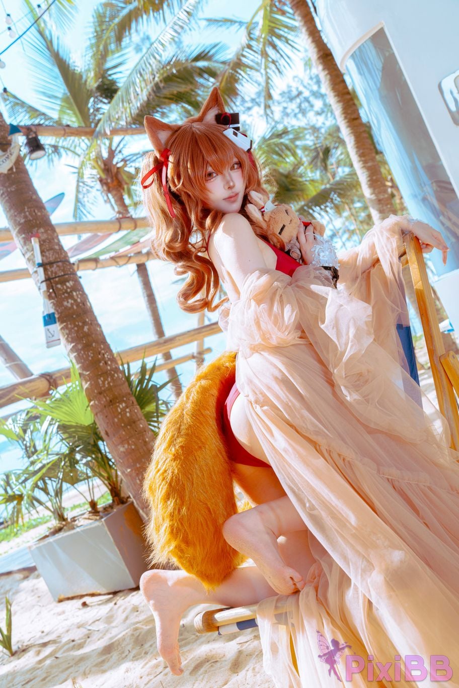 Cosplayer Tsuki Yueyin angelina swimsuit PixiBB.COM 041