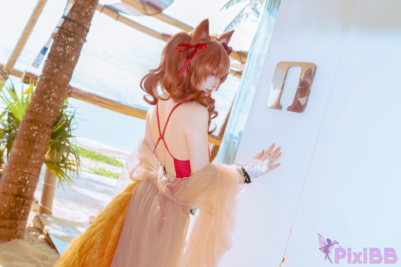 Cosplayer Tsuki Yueyin angelina swimsuit PixiBB.COM 044