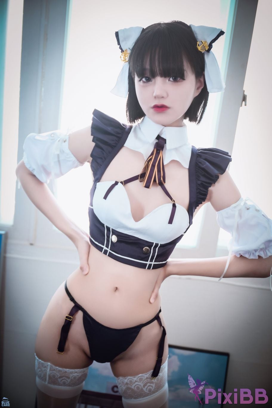 BLUECAKE Jeong Jenny Maid Cosplay PixiBB.COM 007