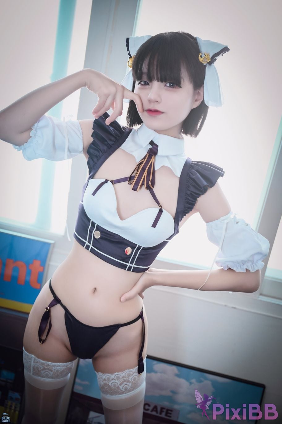 BLUECAKE Jeong Jenny Maid Cosplay PixiBB.COM 008