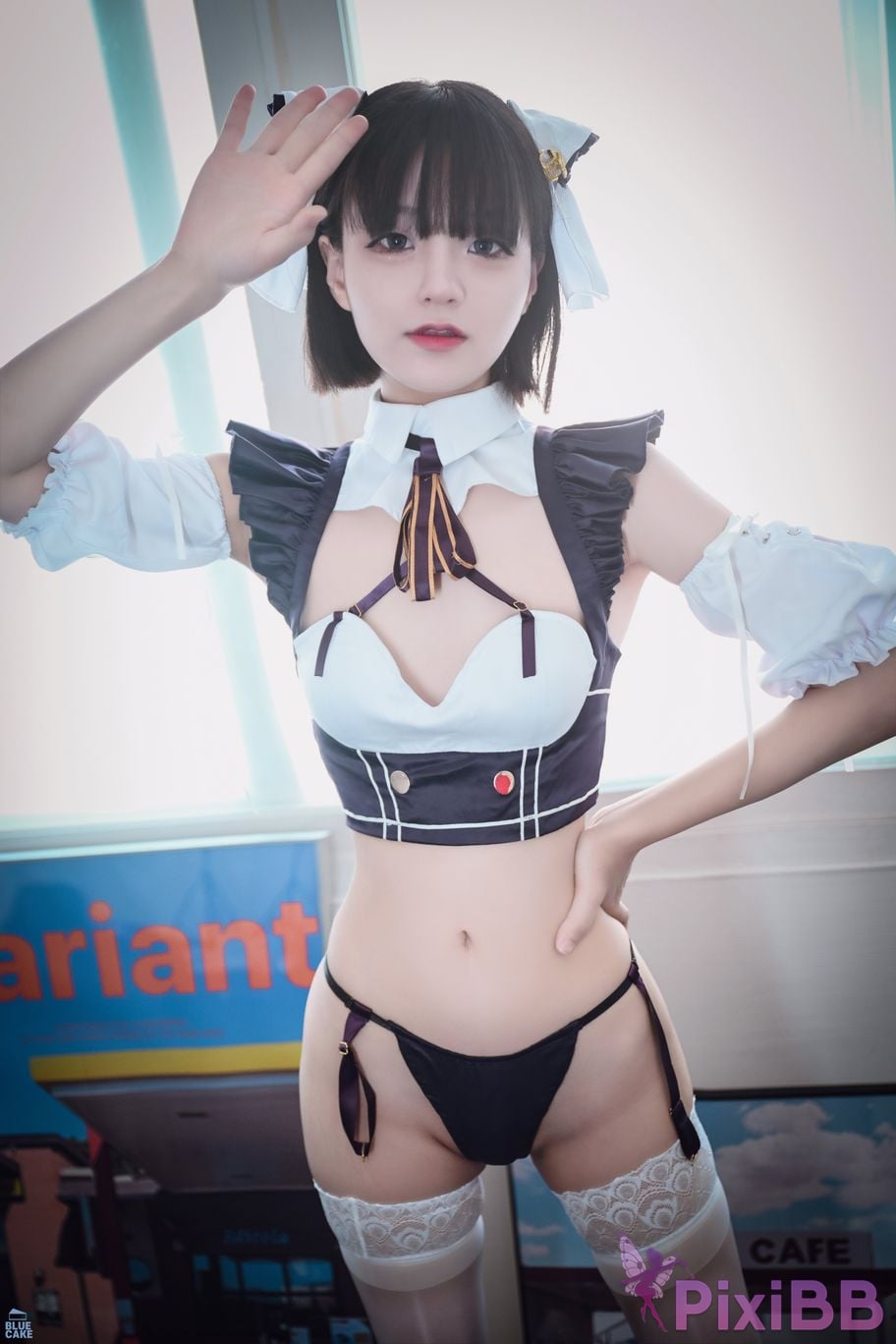 BLUECAKE Jeong Jenny Maid Cosplay PixiBB.COM 009