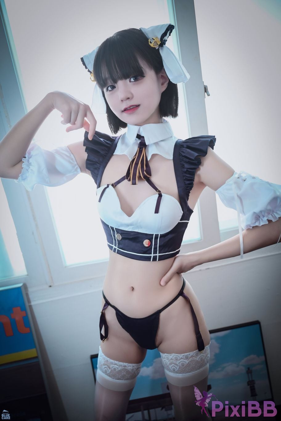 BLUECAKE Jeong Jenny Maid Cosplay PixiBB.COM 015