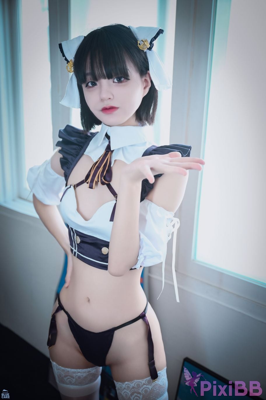 BLUECAKE Jeong Jenny Maid Cosplay PixiBB.COM 016
