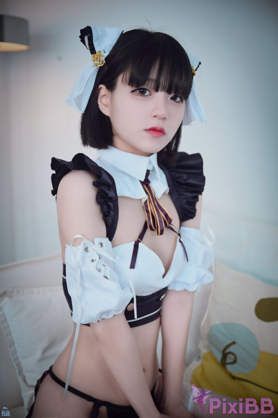 BLUECAKE Jeong Jenny Maid Cosplay PixiBB.COM 024