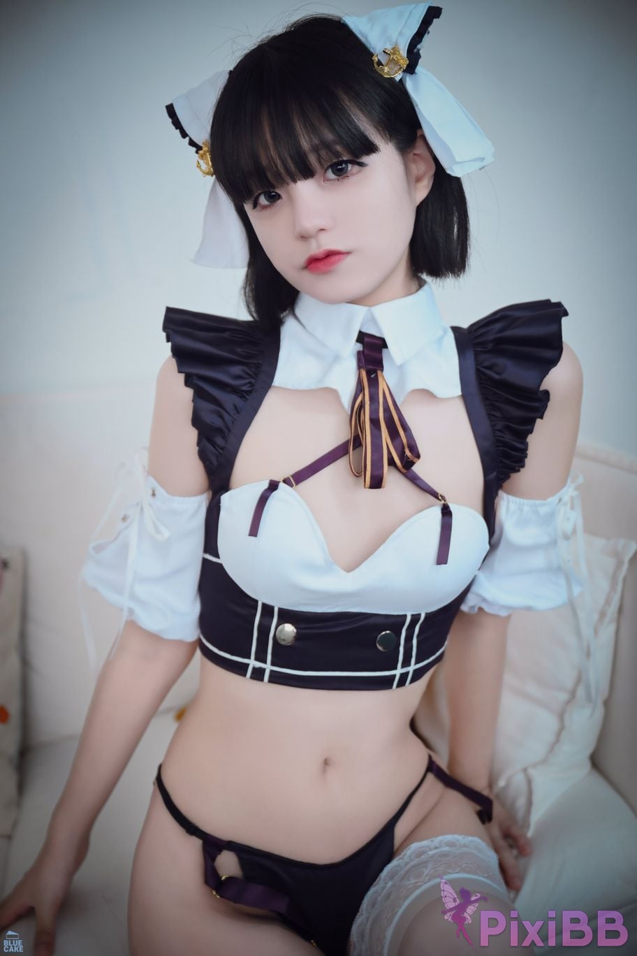 BLUECAKE Jeong Jenny Maid Cosplay PixiBB.COM 034