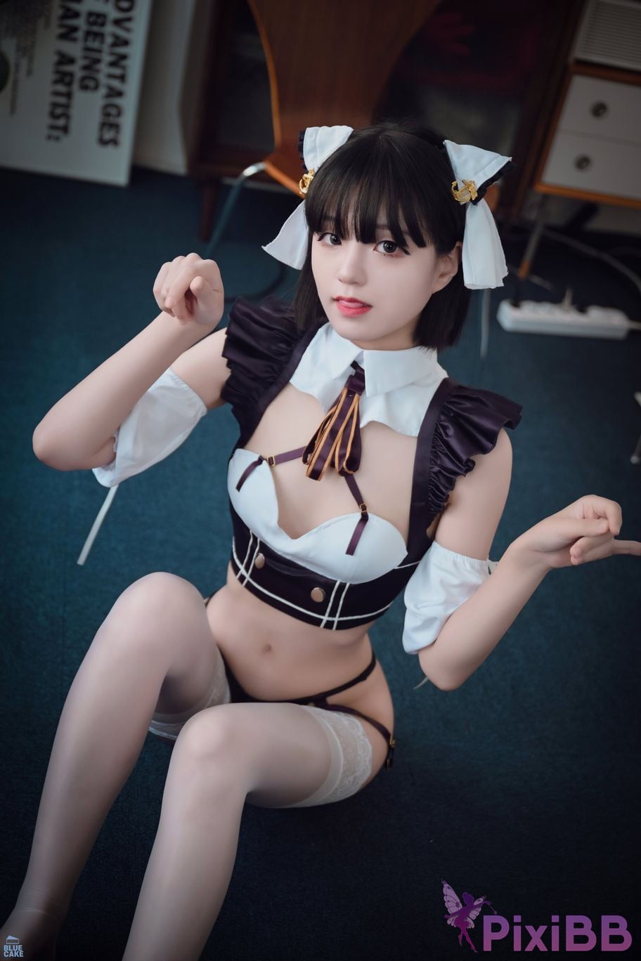 BLUECAKE Jeong Jenny Maid Cosplay PixiBB.COM 042