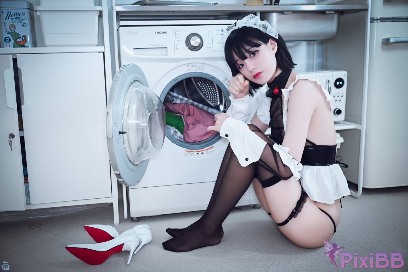 BLUECAKE Jeong Jenny Maid Cosplay PixiBB.COM 063