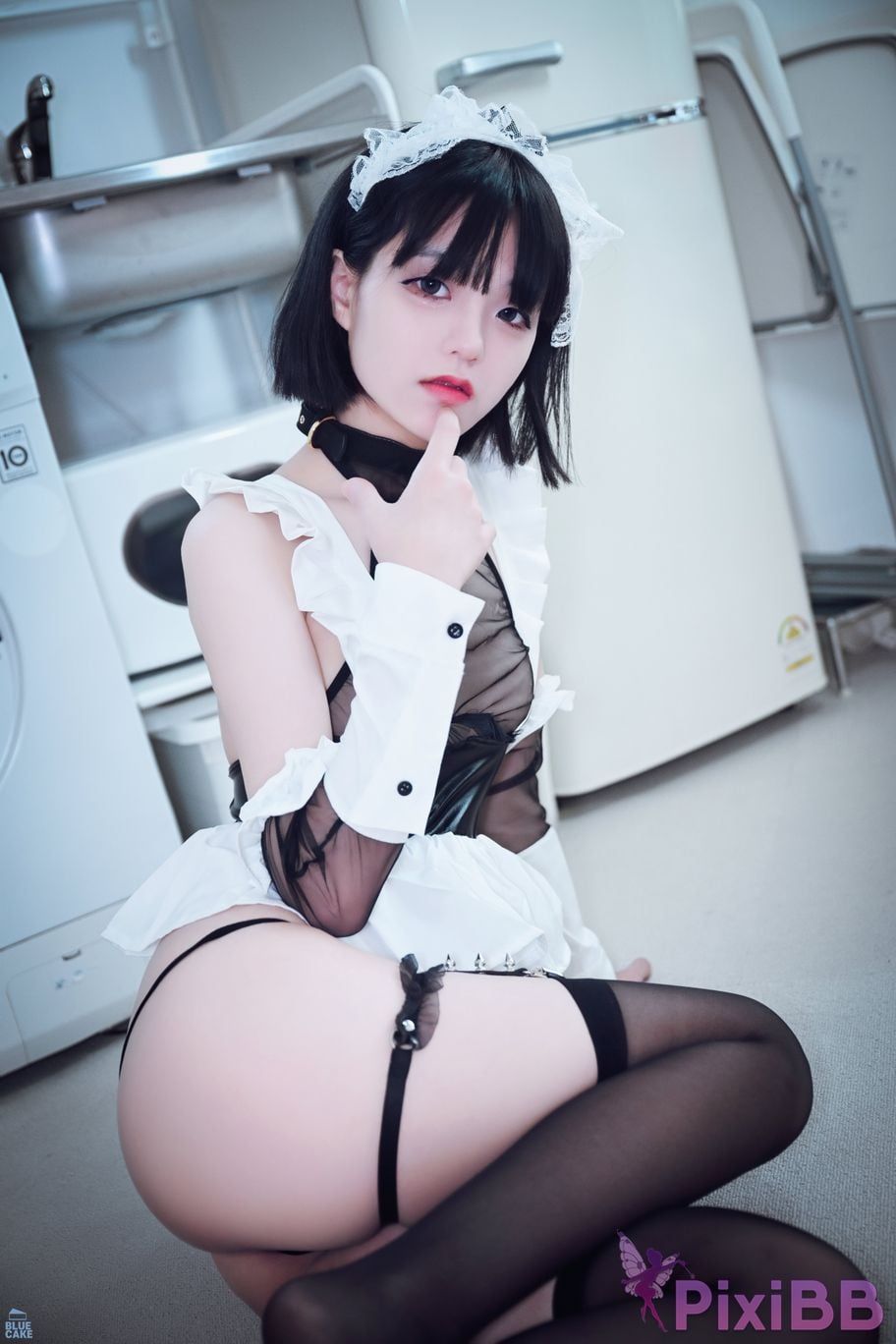 BLUECAKE Jeong Jenny Maid Cosplay PixiBB.COM 068