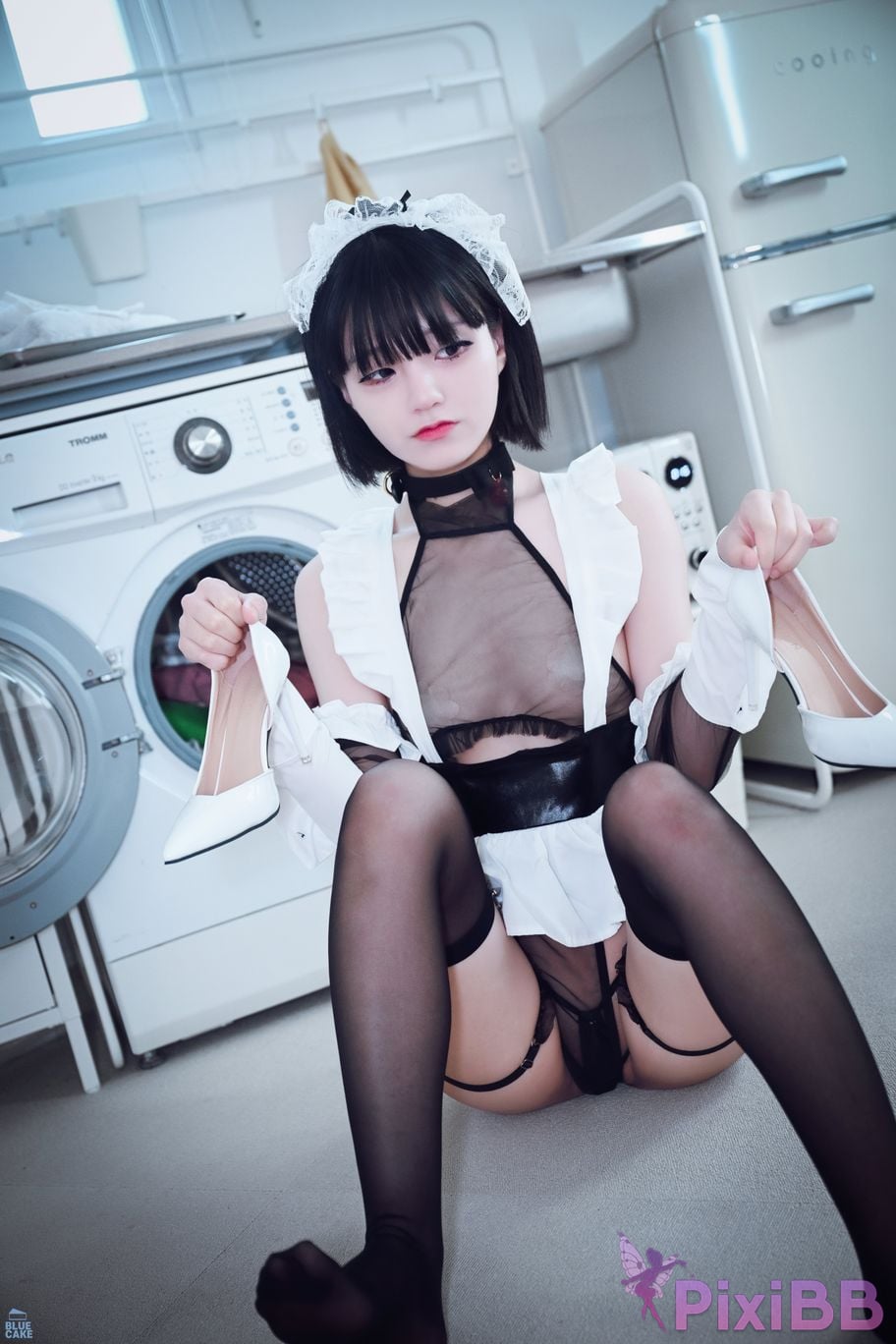 BLUECAKE Jeong Jenny Maid Cosplay PixiBB.COM 072