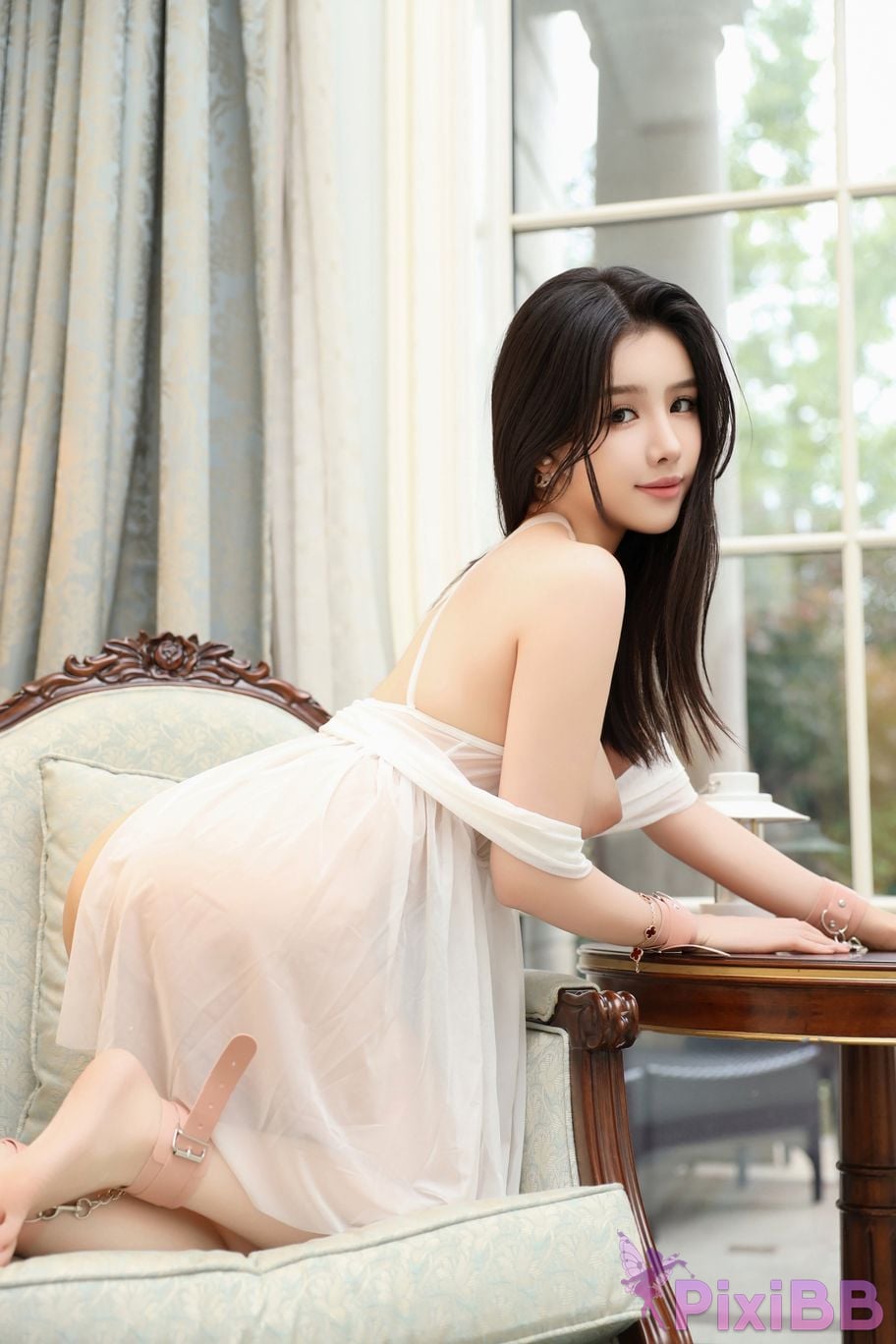 XR Uncensored Tang Pianpian R18 XIUREN model pure desire nightgown PixiBB.COM 019