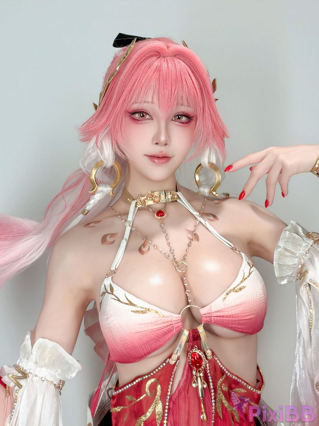 Cosplayer shuimiao Aqua Selfie PixiBB.COM 001