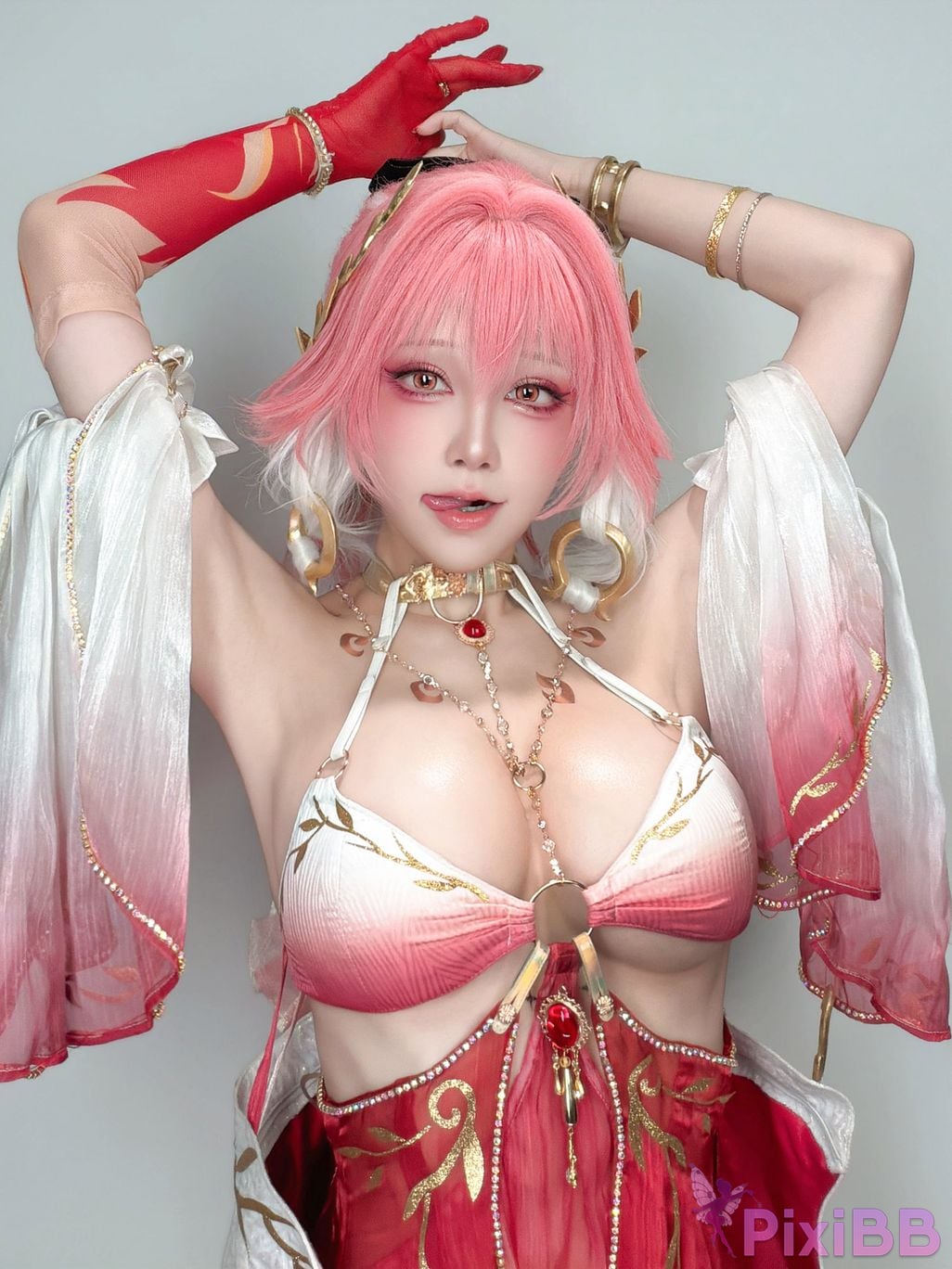 Cosplayer shuimiao Aqua Selfie PixiBB.COM 003